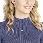 SWAROVSKI Women's Vintage Tear Drop Necklace & Earrings 2 Piece Set Crystal Jewelry Collection