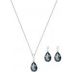 SWAROVSKI Women's Vintage Tear Drop Necklace & Earrings 2 Piece Set Crystal Jewelry Collection