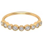 Half Eternity Band Ring, 1/4 CT Round Shaped 2 MM HI-SI Diamond Ring, Stackable Gold Jewelry, Fine Jewelery Collection, Proposal Ring for Her, 10K Gold Half Eternity Band Ring, 1/4 CT Round Shaped 2 MM HI-SI Diamond Ring, Stackable Gold Jewelry, Fine Jewelery Collection, Proposal Ring for Her, 10K Gold