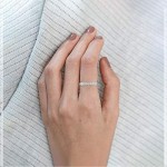 Half Eternity Band Ring, 1/4 CT Round Shaped 2 MM HI-SI Diamond Ring, Stackable Gold Jewelry, Fine Jewelery Collection, Proposal Ring for Her, 10K Gold Half Eternity Band Ring, 1/4 CT Round Shaped 2 MM HI-SI Diamond Ring, Stackable Gold Jewelry, Fine Jewelery Collection, Proposal Ring for Her, 10K Gold