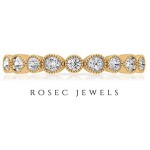 Half Eternity Band Ring, 1/4 CT Round Shaped 2 MM HI-SI Diamond Ring, Stackable Gold Jewelry, Fine Jewelery Collection, Proposal Ring for Her, 10K Gold Half Eternity Band Ring, 1/4 CT Round Shaped 2 MM HI-SI Diamond Ring, Stackable Gold Jewelry, Fine Jewelery Collection, Proposal Ring for Her, 10K Gold