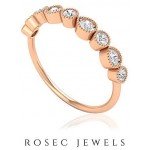 Half Eternity Band Ring, 1/4 CT Round Shaped 2 MM HI-SI Diamond Ring, Stackable Gold Jewelry, Fine Jewelery Collection, Proposal Ring for Her, 10K Gold Half Eternity Band Ring, 1/4 CT Round Shaped 2 MM HI-SI Diamond Ring, Stackable Gold Jewelry, Fine Jewelery Collection, Proposal Ring for Her, 10K Gold