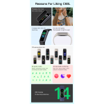 C68L Smart Sports Bracelet Multifunctional Waterproof Pedometer Watch with Blood Pressure, Sleep and Blood Oxygen Monitoring