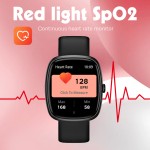 T69   Smart Watch with Blood Pressure Monitoring, 2.06-inch AMOLED Always-On Display, IP68 Waterproof Fitness Tracker, Multiple Sports Modes, and Heart Rate / SpO₂ / Sleep Monitoring Functions