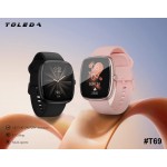 T69   Smart Watch with Blood Pressure Monitoring, 2.06-inch AMOLED Always-On Display, IP68 Waterproof Fitness Tracker, Multiple Sports Modes, and Heart Rate / SpO₂ / Sleep Monitoring Functions