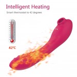 2 motors heating wand vibrator